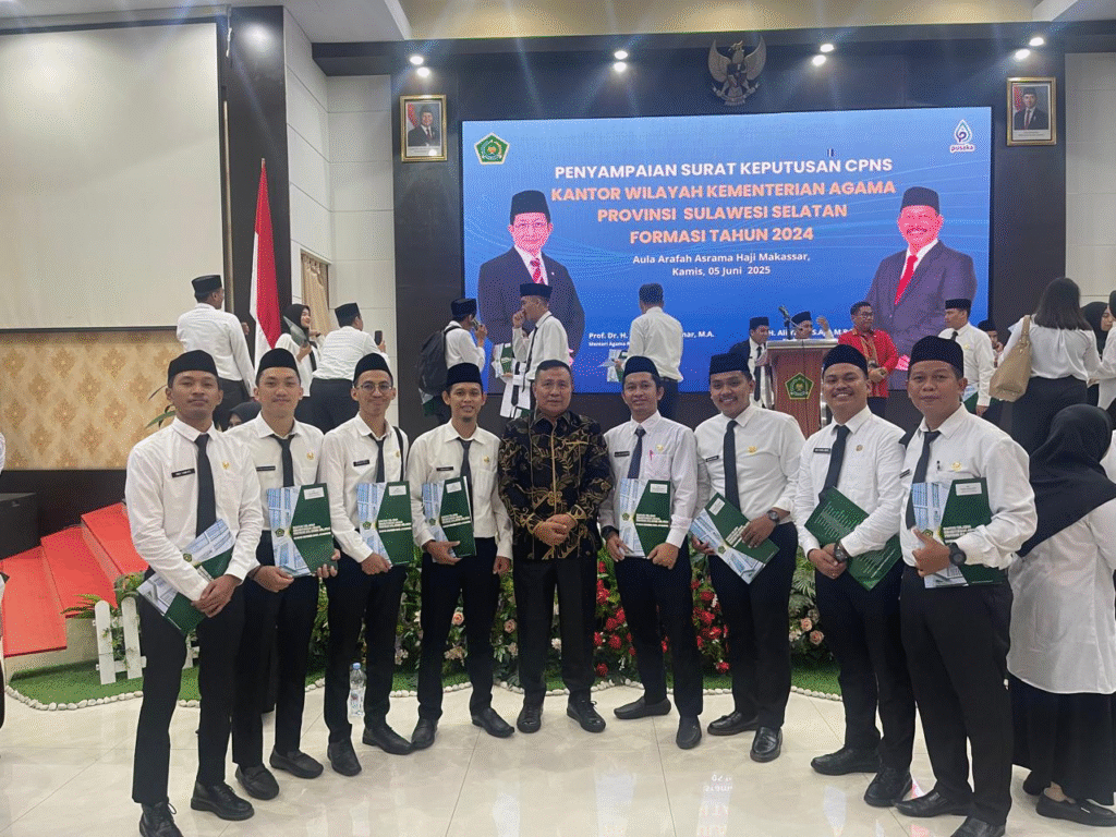 Penyampaian SK CPNS Kemenag Sulsel